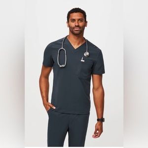 Figs Scrubs Dark Harbor top and joggers L & L/S